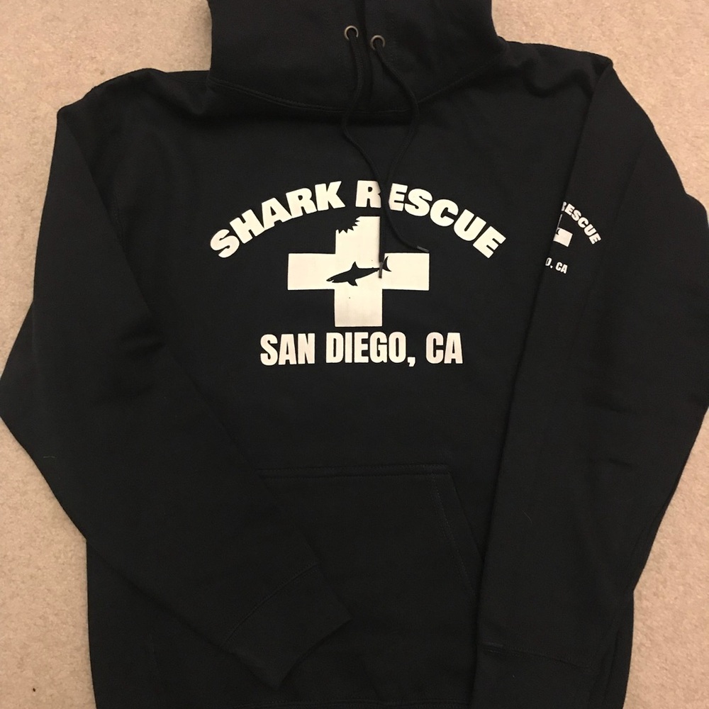 New! Shark Rescue Hoodie San Diego CA